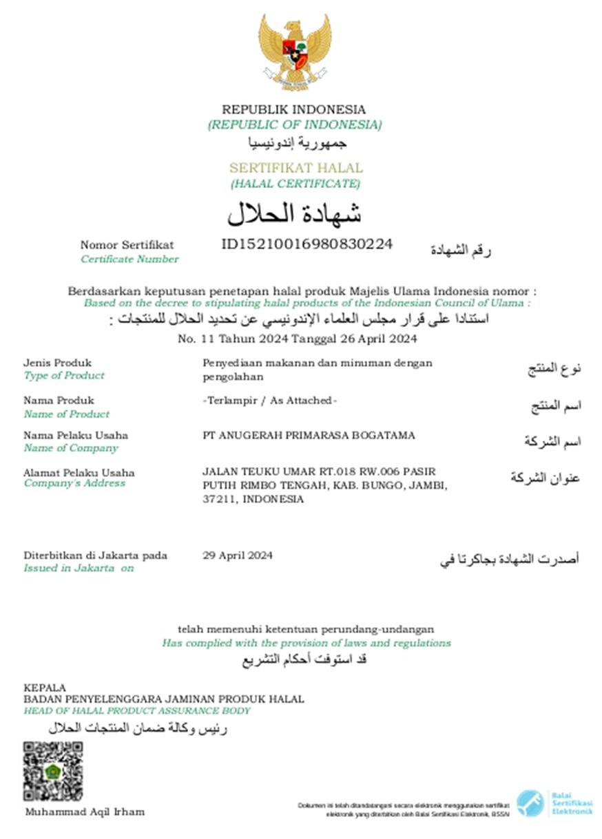 Sertifikat Halal